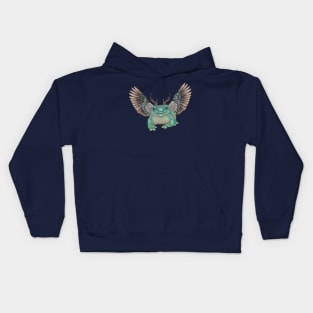 Frog with Wings, Tiny Majestic Kids Hoodie